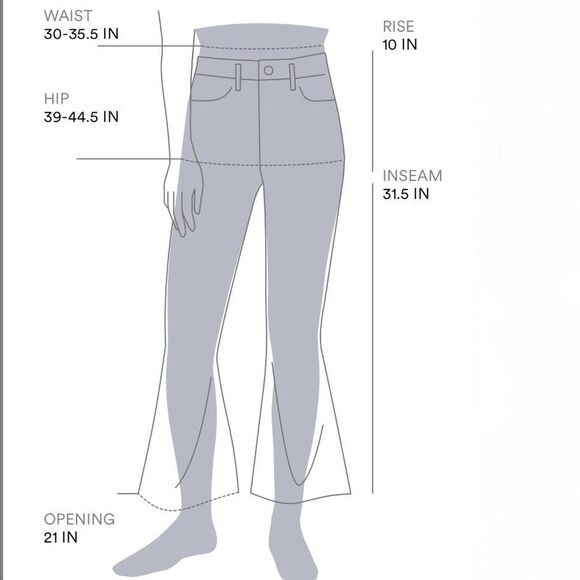 Frame Jet Set High Waist Stretchy Flared Denim Jeans. - Picture 8 of 8
